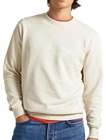 Sweat Bege Masculino Pepe Jeans Joe Crew