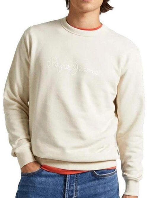 Sweat bege masculino pepe jeans joe crew - Kiabi