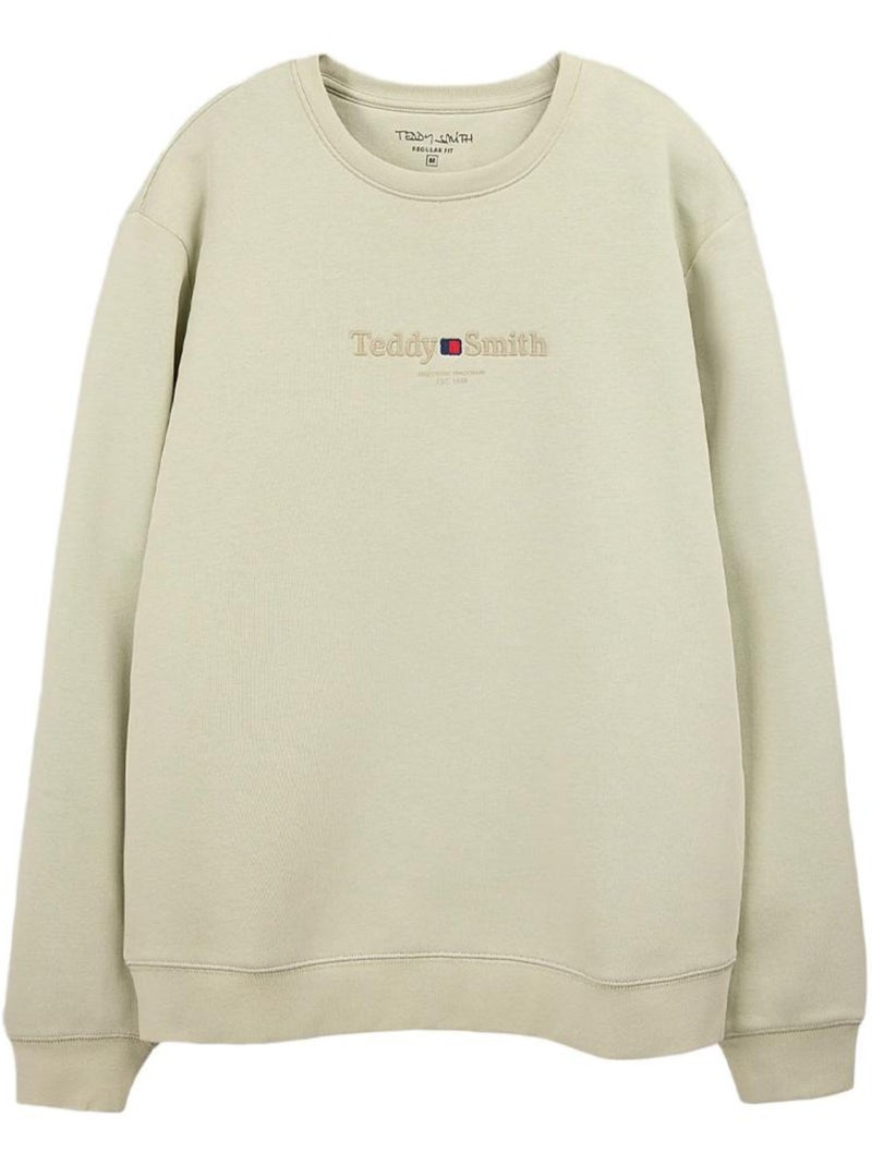 Sweat Bege Masculino Teddy Smith Sim Verde - Kiabi