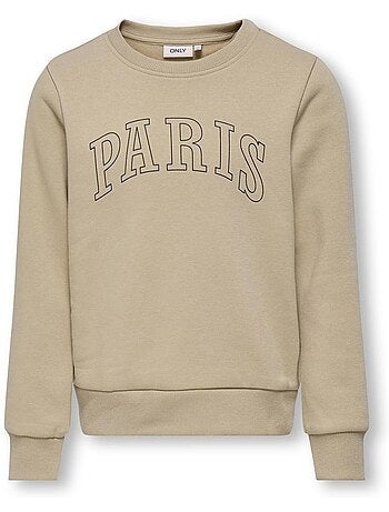 Sweat Bege para Menina Kids ONLY Koglinna City