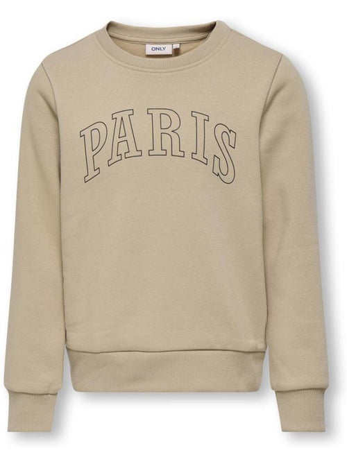 Sweat bege para menina kids only koglinna city - Kiabi Sweat bege para menina kids only koglinna city - Kiabi