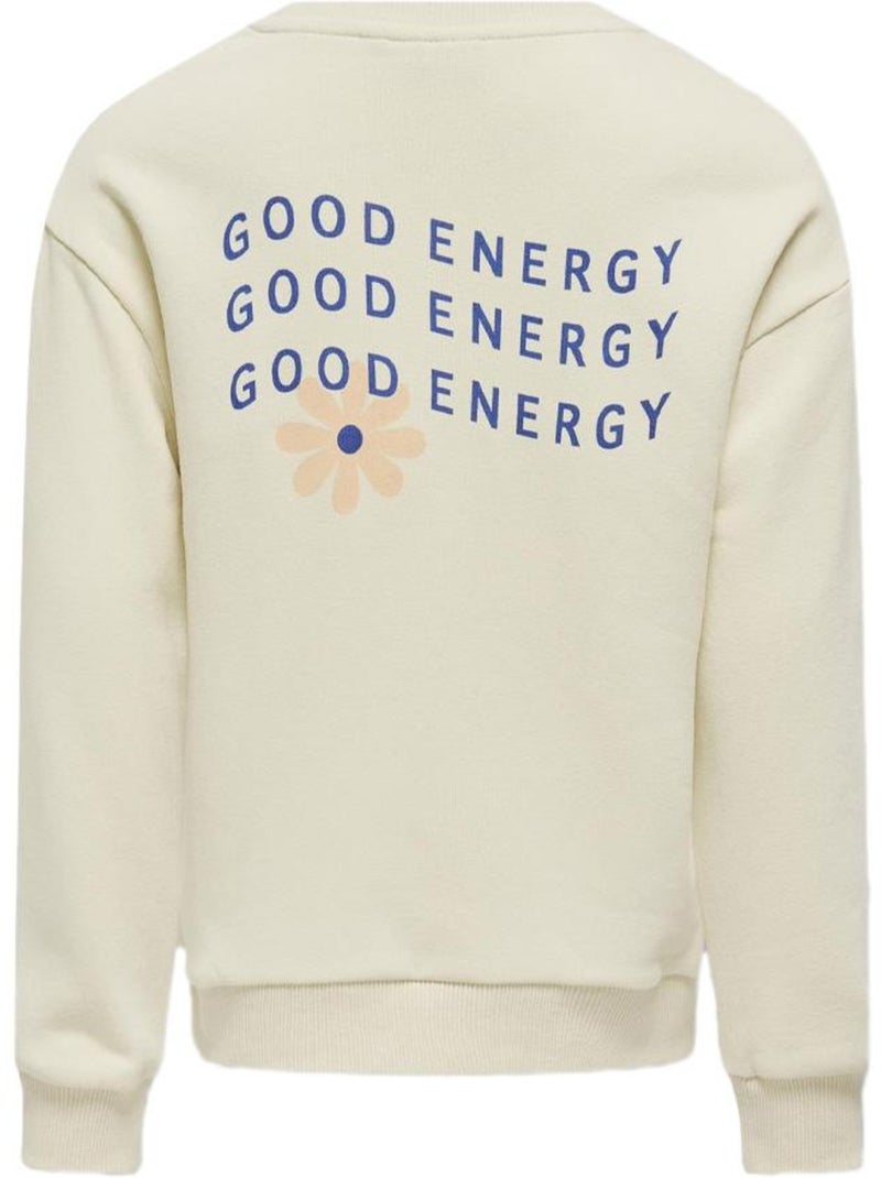 Sweat Bege para Menina Kids ONLY Koglovely Bege - Kiabi
