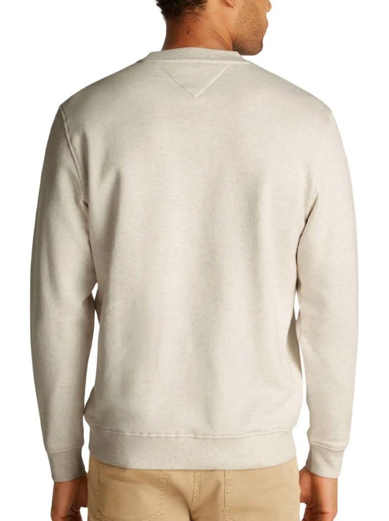 Sweat Bege Tommy Hilfiger Linear Crew para Homem Bege - Kiabi