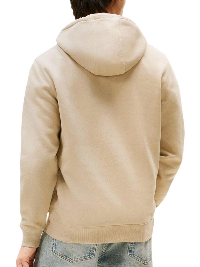 Sweat Bege Tommy Hilfiger TJM Regular com Bandeiras para Homem Bege claro - Kiabi