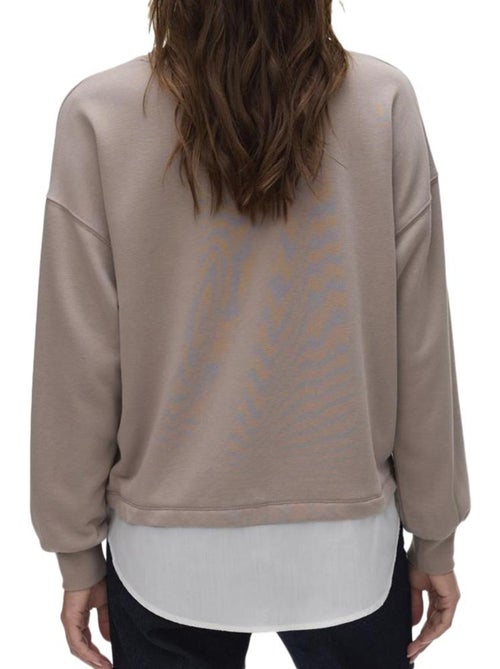 Sweat Bege Vero Moda Yoyo para Mulher - Kiabi Sweat Bege Vero Moda Yoyo para Mulher - Kiabi