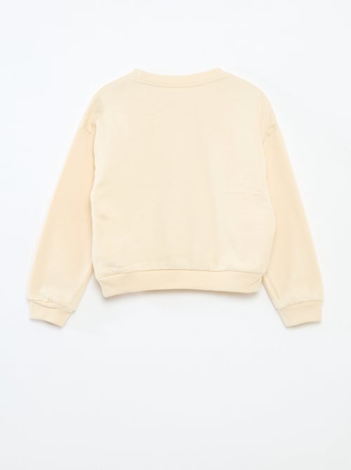 Sweat 'Bluey' liso em algodão - Kiabi