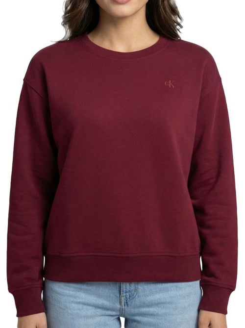 Sweat Bordeaux Calvin Klein Jeans Archive para Mulher - Kiabi Sweat Bordeaux Calvin Klein Jeans Archive para Mulher - Kiabi