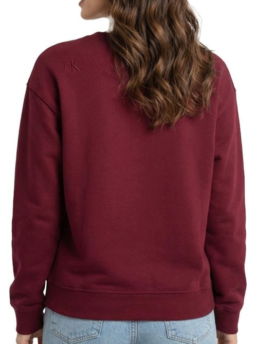Sweat Bordeaux Calvin Klein Jeans Archive para Mulher - Kiabi Sweat Bordeaux Calvin Klein Jeans Archive para Mulher - Kiabi