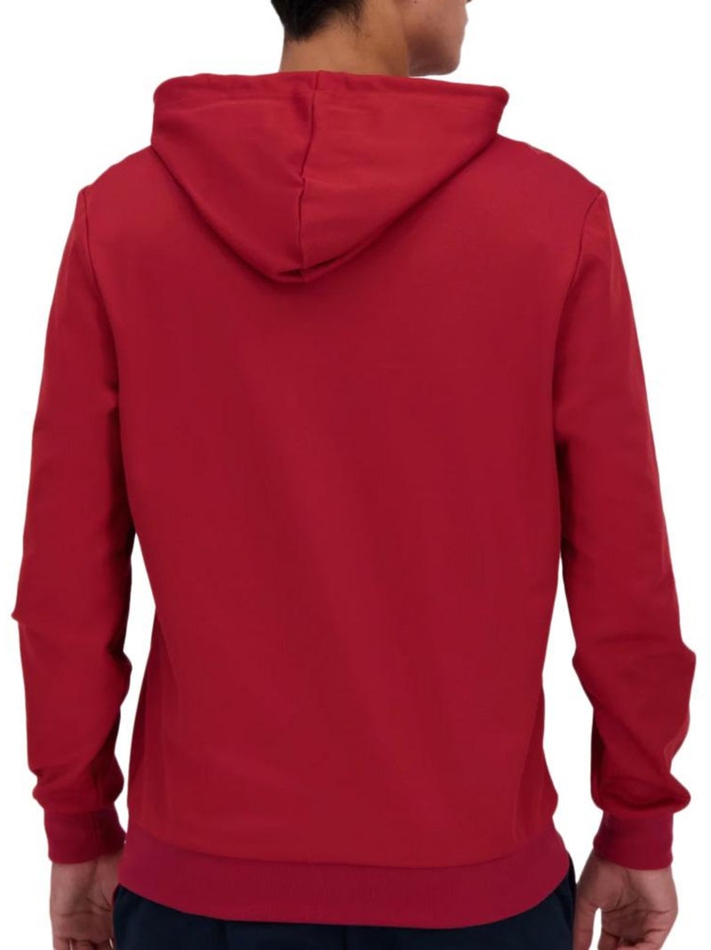 Sweat Bordeaux com Capuz Le Coq Sportif para Homem Bordô - Kiabi