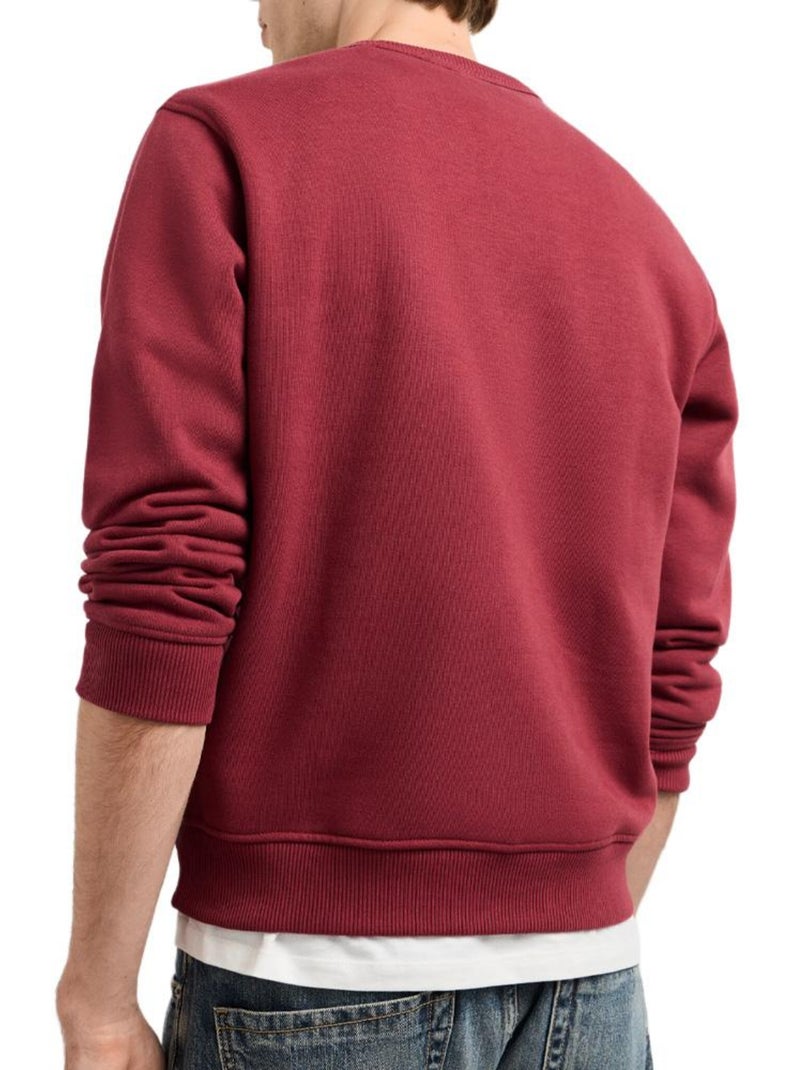 Sweat bordeaux para homem pepe jeans jefferson Bordô - Kiabi