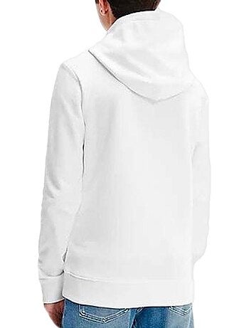Sweat branco calvin klein jeans para rapaz - tamanho pequeno