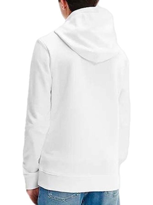 Sweat branco calvin klein jeans para rapaz - tamanho pequeno - Kiabi