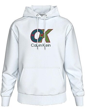 Sweatshirt calvin klein jeans terry para homem preto