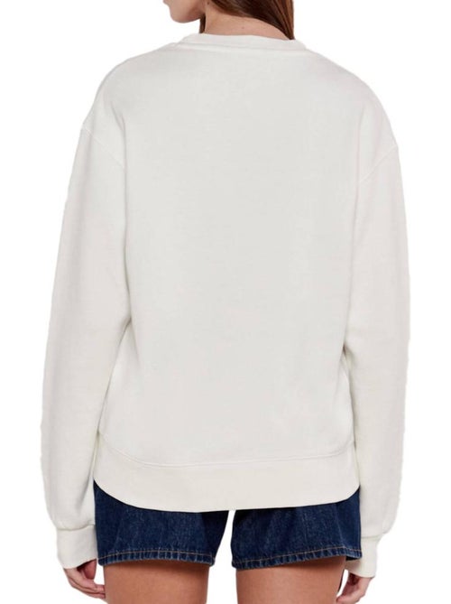 Sweat branco feminino tommy hilfiger com contraste - Kiabi