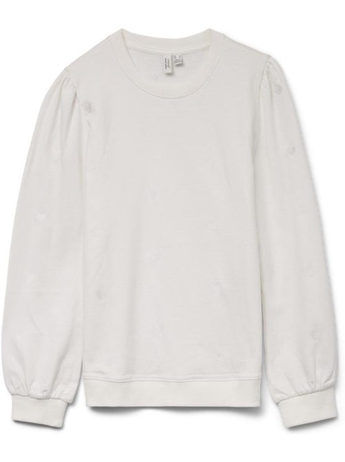 Sweat Branco Feminino Vero Moda Beat - Kiabi Sweat Branco Feminino Vero Moda Beat - Kiabi