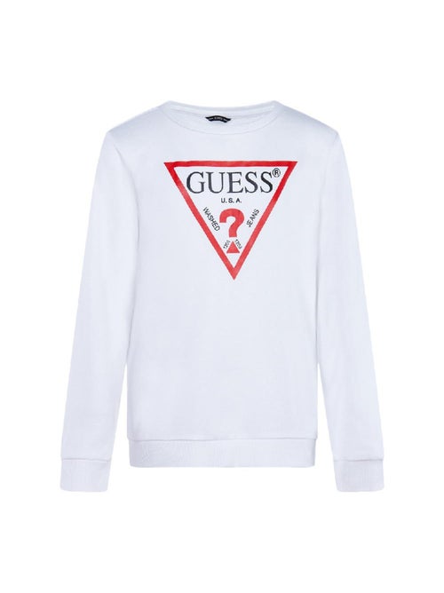 Sweat branco guess para criança - Kiabi