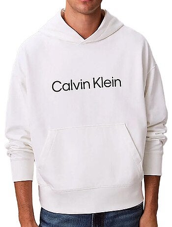 Sweatshirt calvin klein jeans standard preto para homem