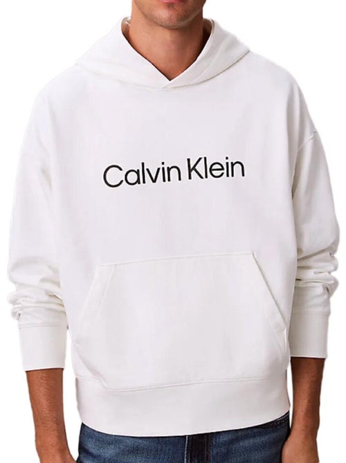 Sweat branco standard calvin klein jeans para homem - Kiabi Sweat branco standard calvin klein jeans para homem - Kiabi