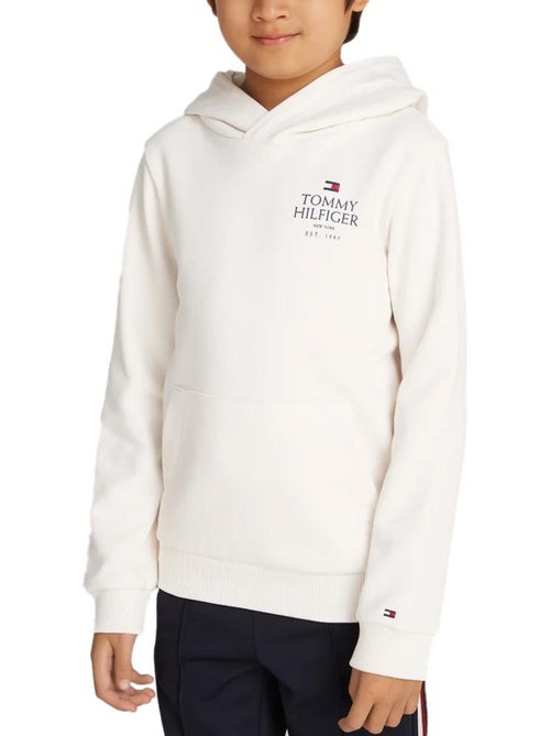 Sweat Branco Tommy Hilfiger para Rapaz com Logótipo em Relevo - Kiabi Sweat Branco Tommy Hilfiger para Rapaz com Logótipo em Relevo - Kiabi