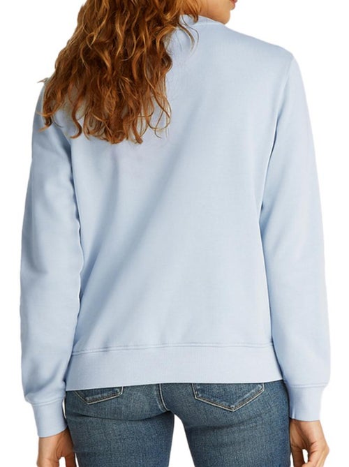 Sweat Calvin Klein Feminino Azul com Monograma Gradiente - Kiabi Sweat Calvin Klein Feminino Azul com Monograma Gradiente - Kiabi
