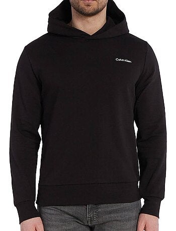 Sweat Calvin Klein Jeans Angled com Capuz Preto para Homem