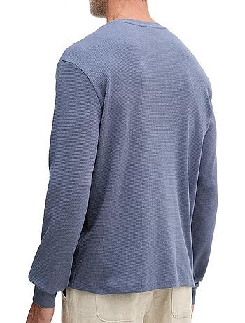 Sweat Calvin Klein Jeans Branco para Homem com Emblemas Waffle
