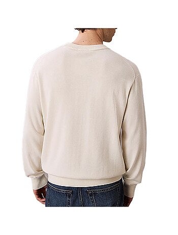 Sweat Calvin Klein Jeans Bege de Algodão Relaxado para Homem