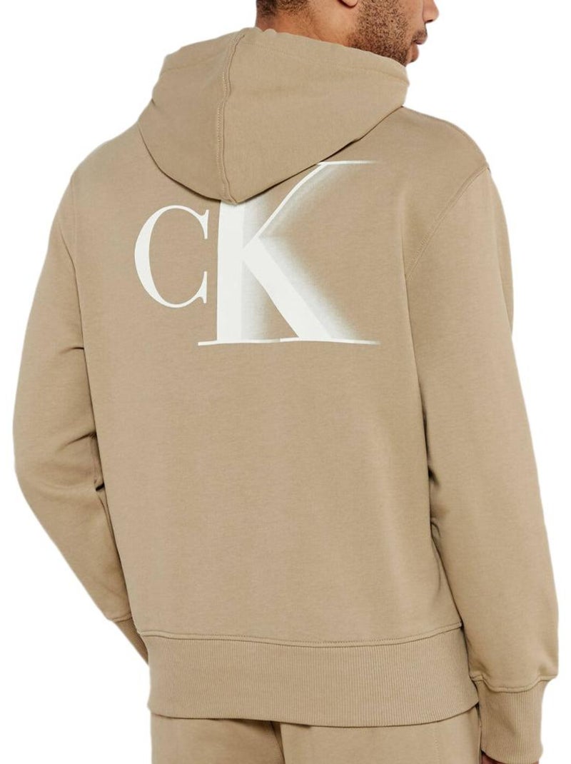 Sweat Calvin Klein Jeans Bold Castanho Claro para Homem Castanho-capuccino - Kiabi