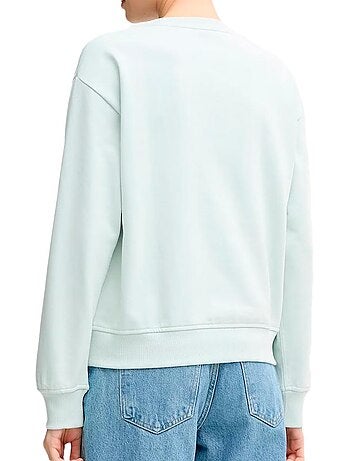 Sweat Calvin Klein Jeans Feminino com Logótipo Archive Azul