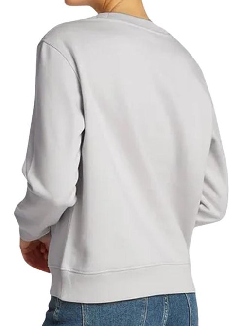 Sweat Calvin Klein Jeans Institucional Bege para Mulher - Kiabi Sweat Calvin Klein Jeans Institucional Bege para Mulher - Kiabi