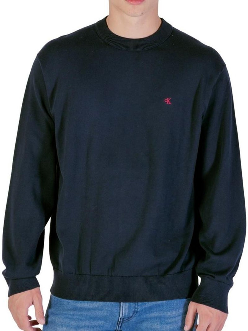 Sweat Calvin Klein Jeans Masculino Algodão Relaxed Azul Marinho Azul-marinho - Kiabi