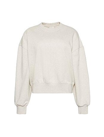 Sweat calvin klein jeans para mulher em cru