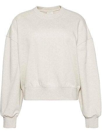 Sweat calvin klein jeans para mulher em cru