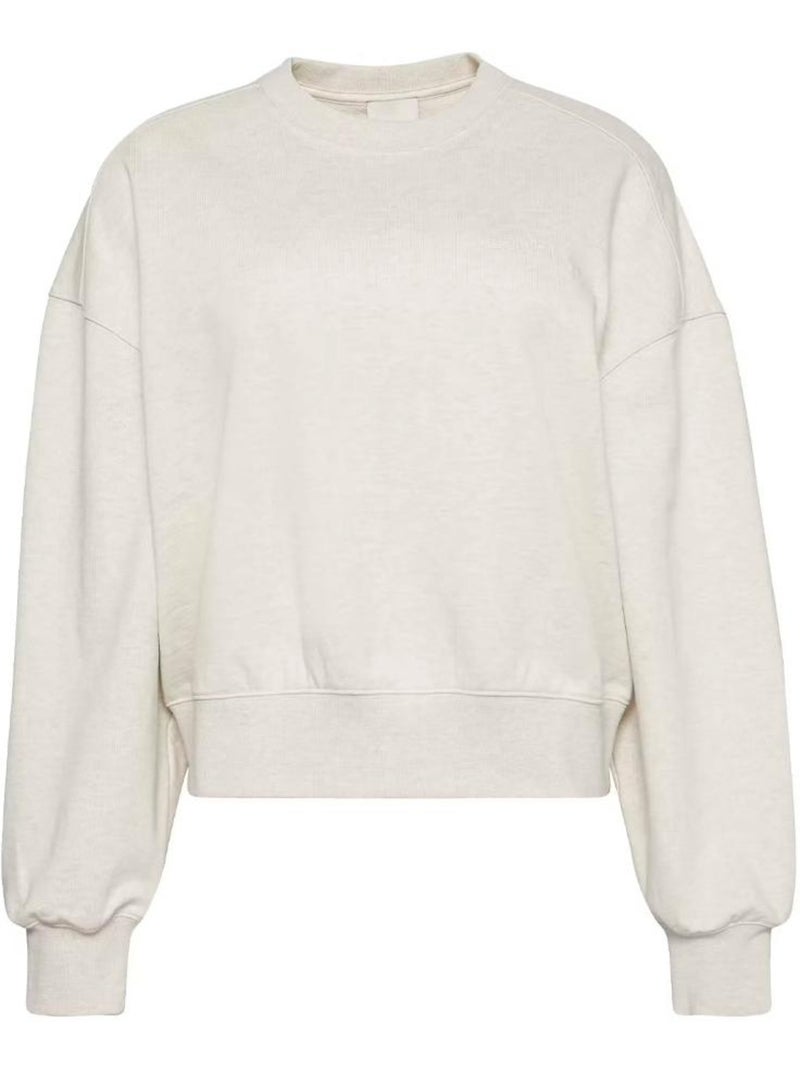 Sweat Calvin Klein Jeans para Mulher em Cru Ecru - Kiabi