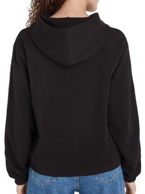 Sweat calvin klein preto com elástico para mulher - Kiabi