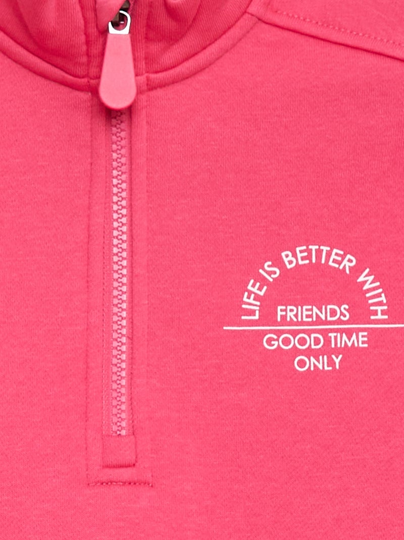 Sweat camionista liso Rosa - Kiabi