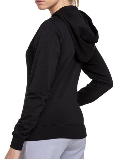 Sweat champion preto de senhora com fecho - Kiabi