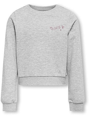 Sweat Cinzento para Menina Kids ONLY Celeste