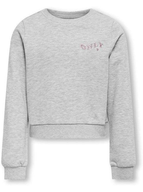 Sweat cinzento para menina kids only celeste - Kiabi Sweat cinzento para menina kids only celeste - Kiabi