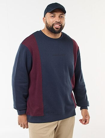 Sweat colorblock em moletom