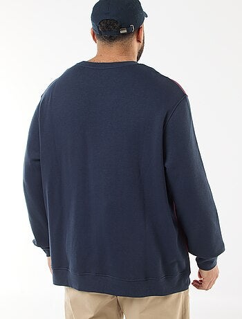 Sweat colorblock em moletom