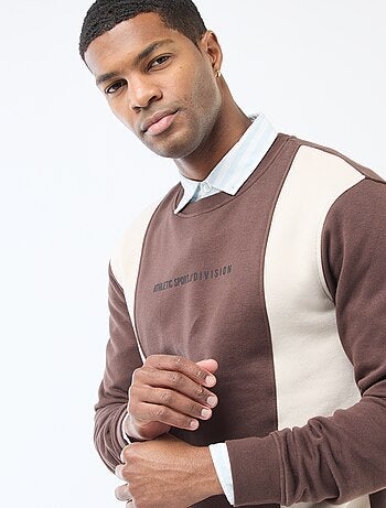 Sweat colorblock estilo sportswear
