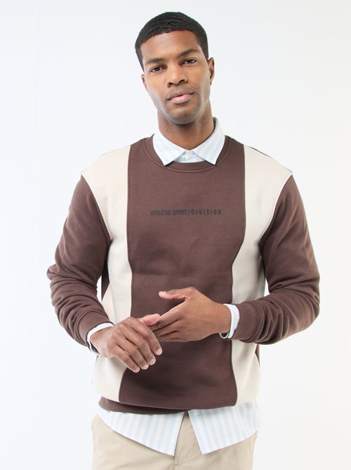 Sweat colorblock estilo sportswear - Kiabi