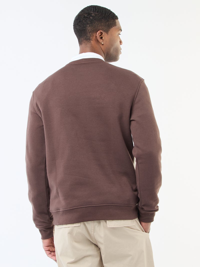 Sweat colorblock estilo sportswear Castanho - Kiabi