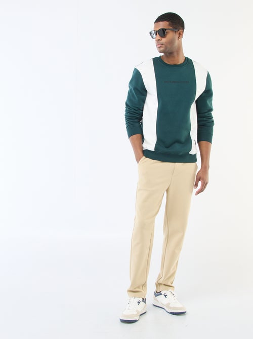 Sweat colorblock estilo sportswear - Kiabi