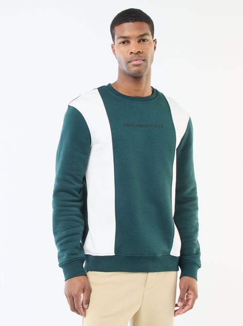 Sweat colorblock estilo sportswear - Kiabi