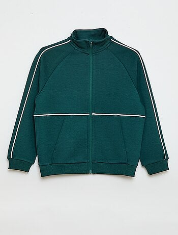 Camisola com abertura de zíper