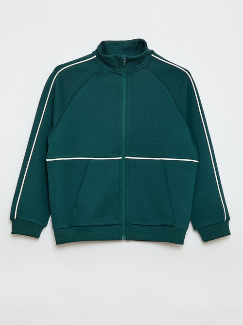 Sweat com abertura de zíper - Kiabi