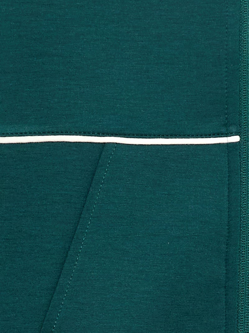 Sweat com abertura de zíper Verde - Kiabi