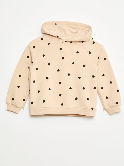 Sweat com aberturas com zíper laterais - - So Easy - Kiabi